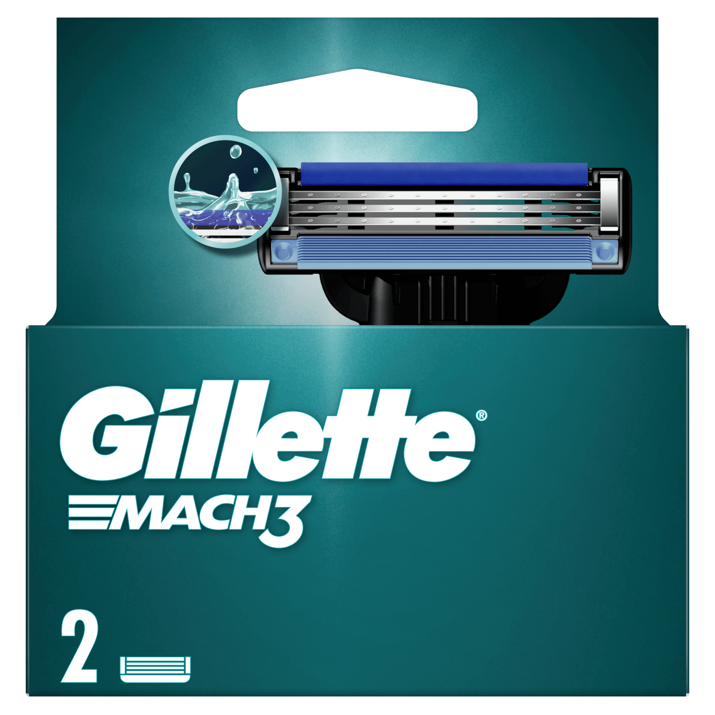 Gillette Mach3 - 2 Patrone – Klasične 3-Oštrice & Glide Strip za Glatko Brijanje