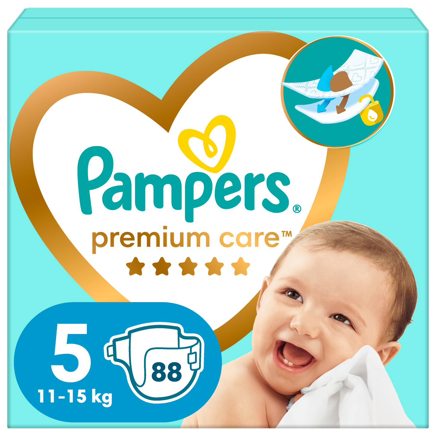 Pampers Premium Care pelene Mega Box Vel. 5 (Junior) – 88 kom