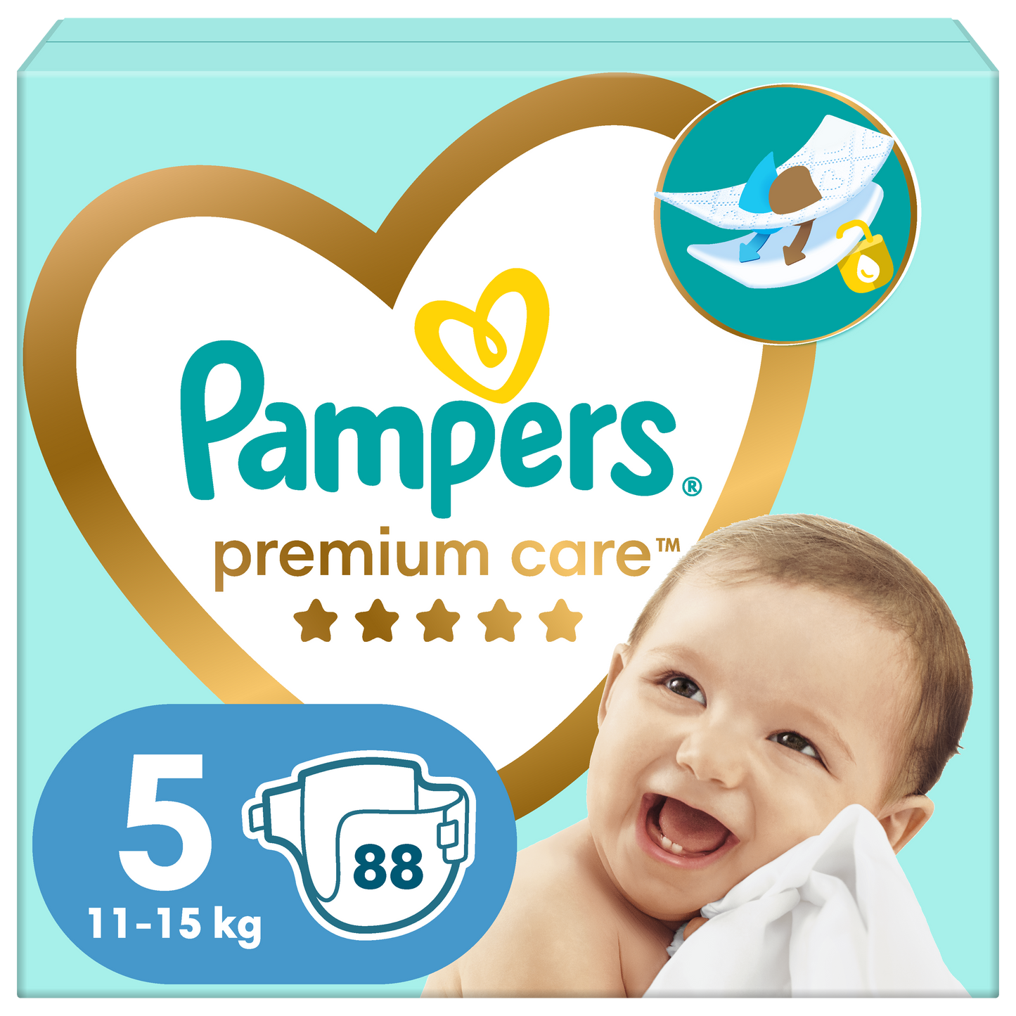 Pampers Premium Care pelene Mega Box Vel. 5 (Junior) – 88 kom