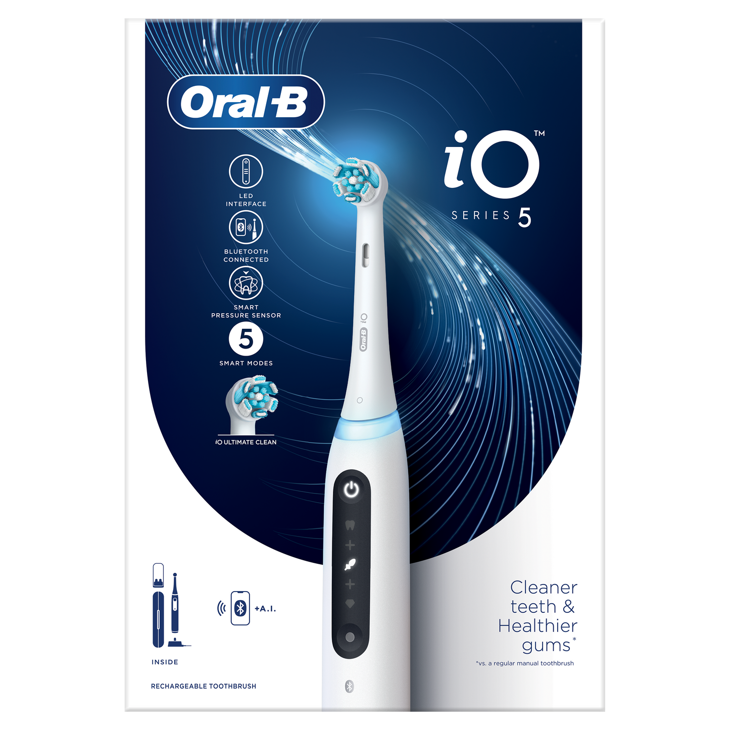 Oral B električna četkica za zube iO Series 5 White – čistoća i tehnologija u jednom