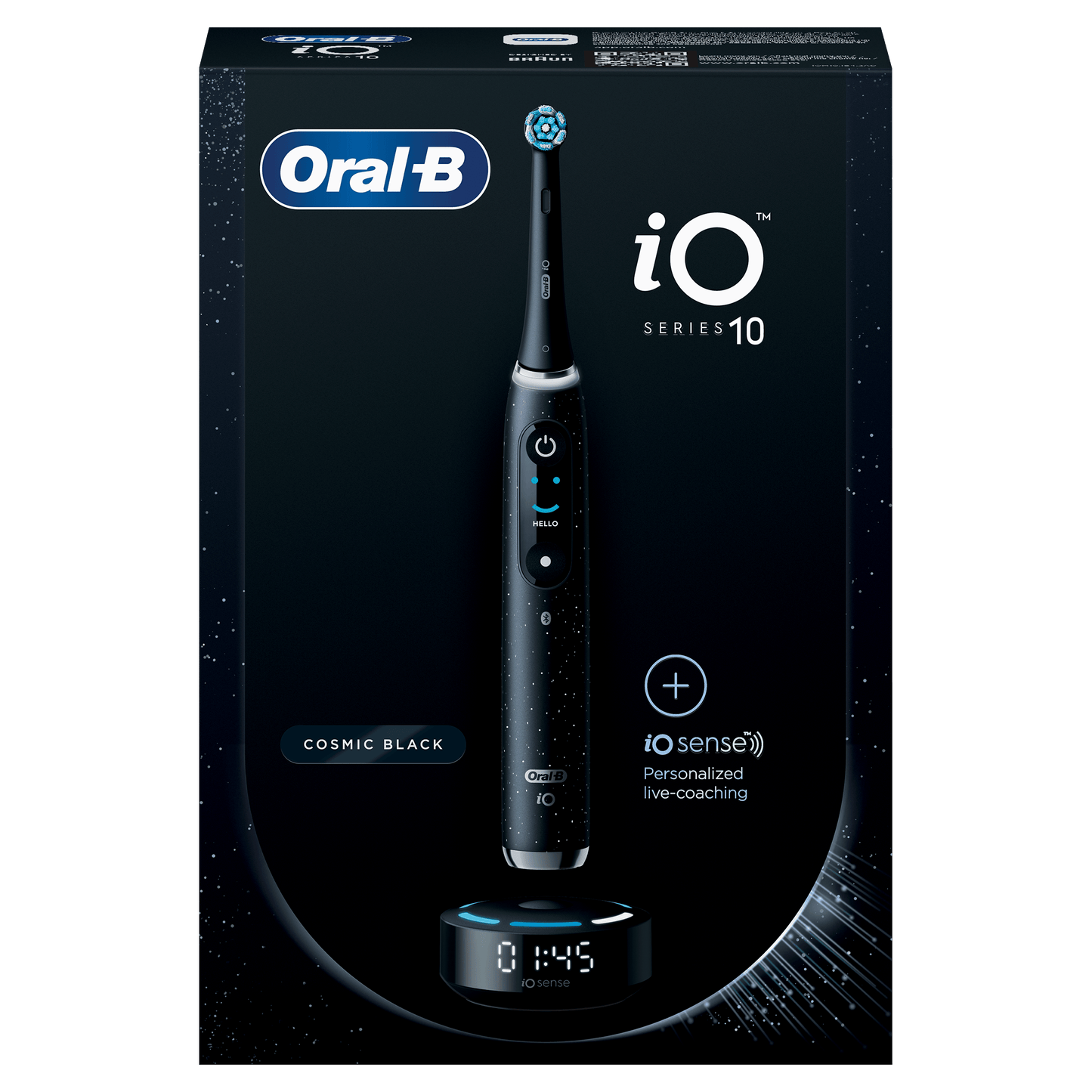 Oral B električna četkica za zube iO Series 10 Black - crna boja – najnovija tehnologija i stil