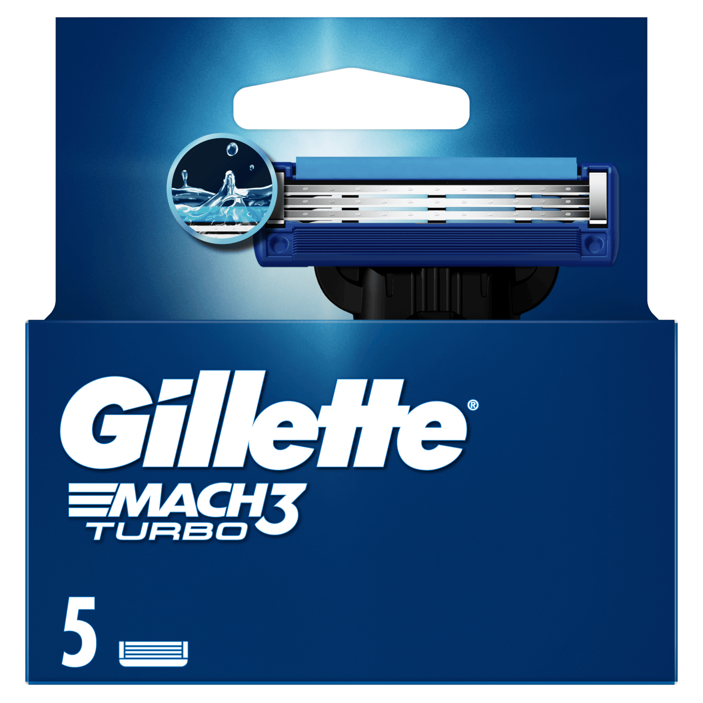 Gillette Mach3 Turbo 5 Patrona – Anti-Friction Premaz & Brz Rez bez Povlačenja