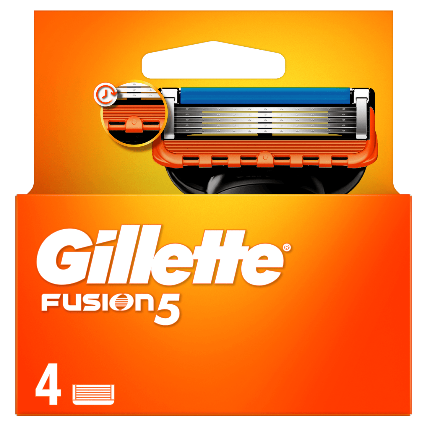 Gillette Fusion zamjenske patrone, 4-kom (pakovanje) – dugotrajna glatka koža