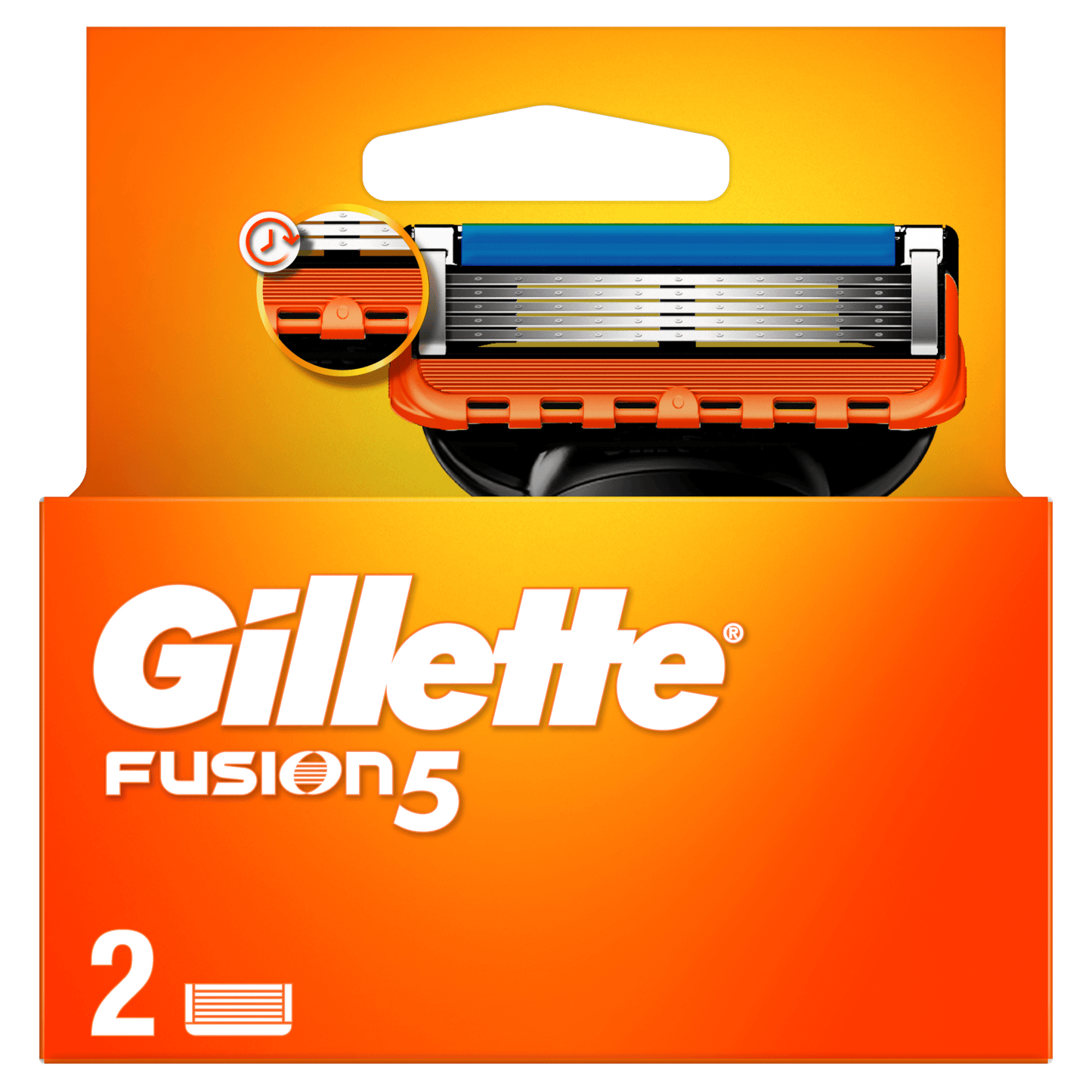 Gillette Fusion zamjenske patrone, 2-kom (pakovanje) – 5 Ultratankih oštrica