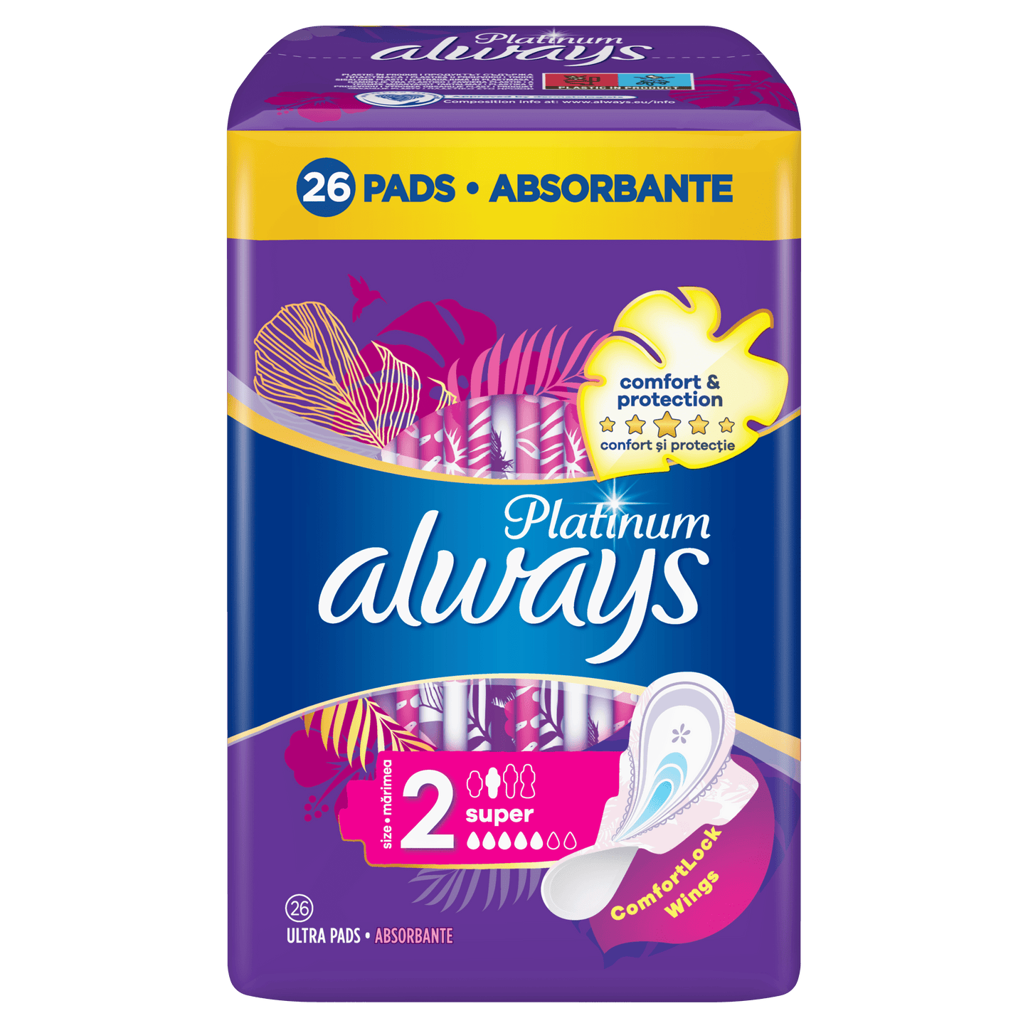 Always Platinum Super higijenski ulošci – 26 kom