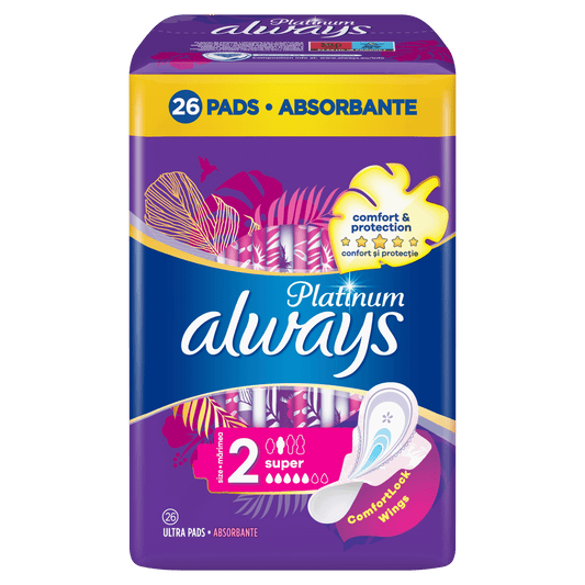 Always Platinum Super higijenski ulošci – 26 kom