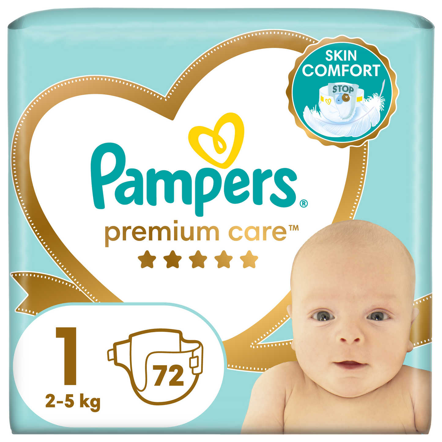 Pampers Premium Care pelene Veliko pakovanje Vel. 1 (New Born) – 72 kom