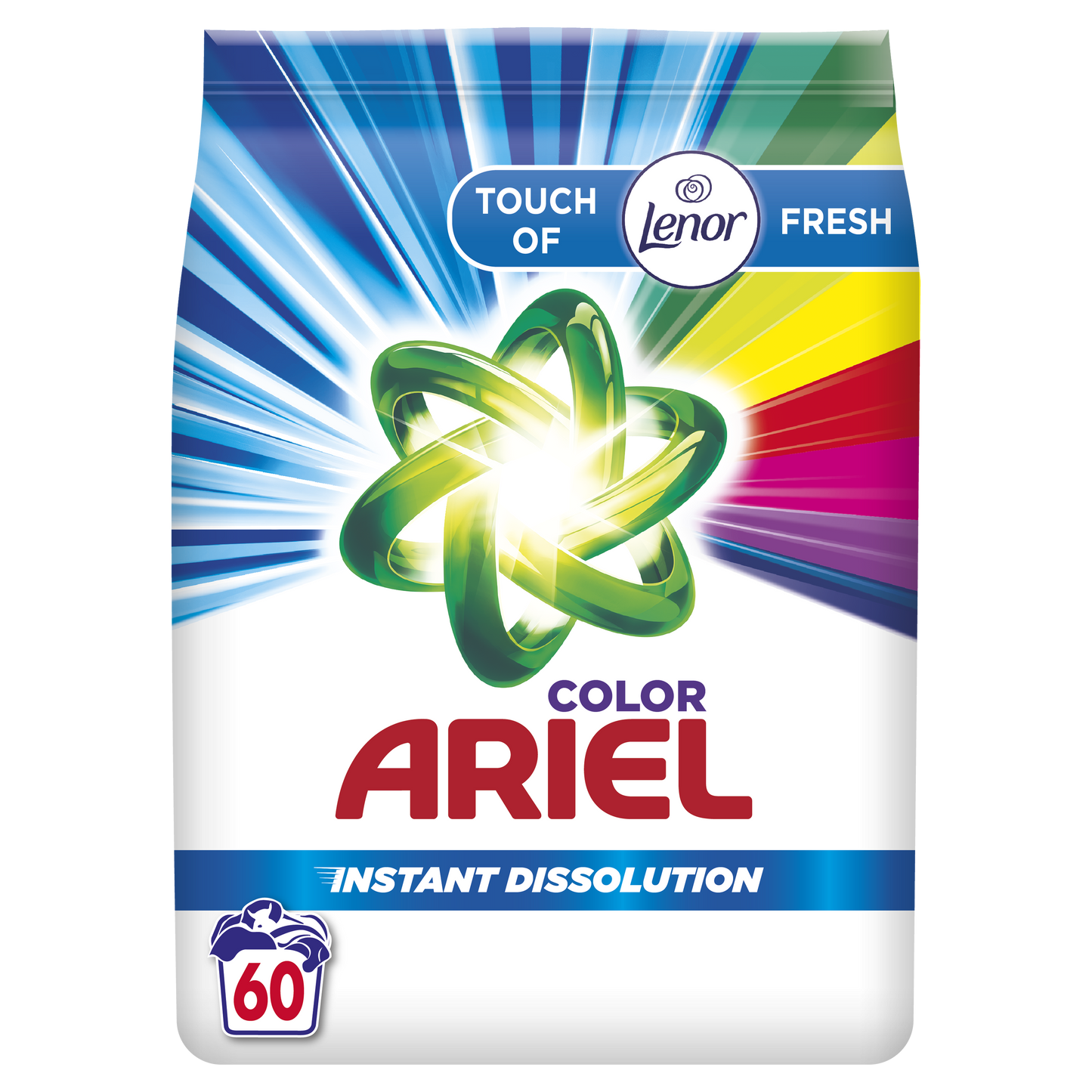 Ariel praškasti deterdžent Touch of Lenor Color – 60 pranja, 4,5 kg