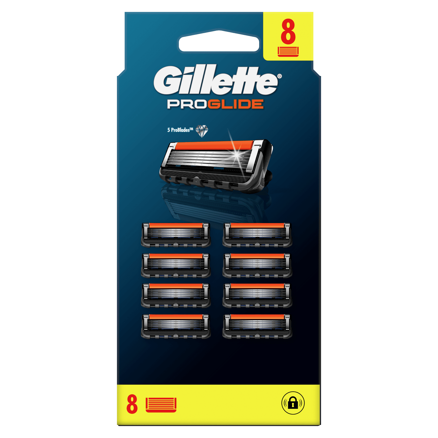 Gillette Fusion ProGlide patrone, 8-kom (pakovanje) – patrona s ultratankim oštricama