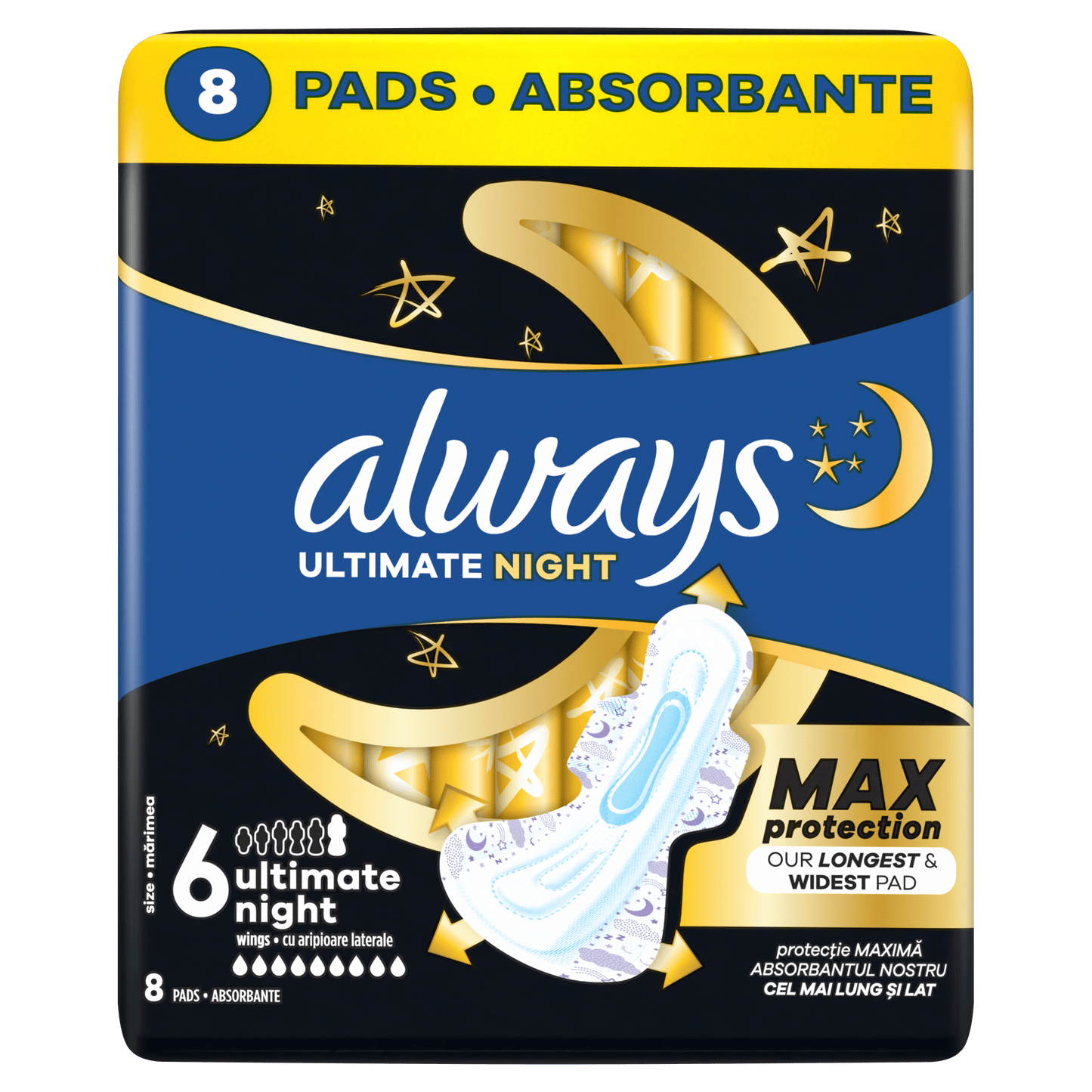 Always Ultra Ultimate Night higijenski ulošci Vel. 6 – 8 kom