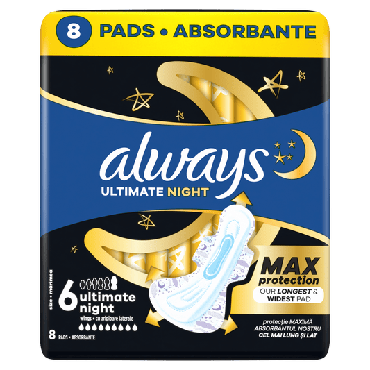 Always Ultra Ultimate Night higijenski ulošci Vel. 6 – 8 kom