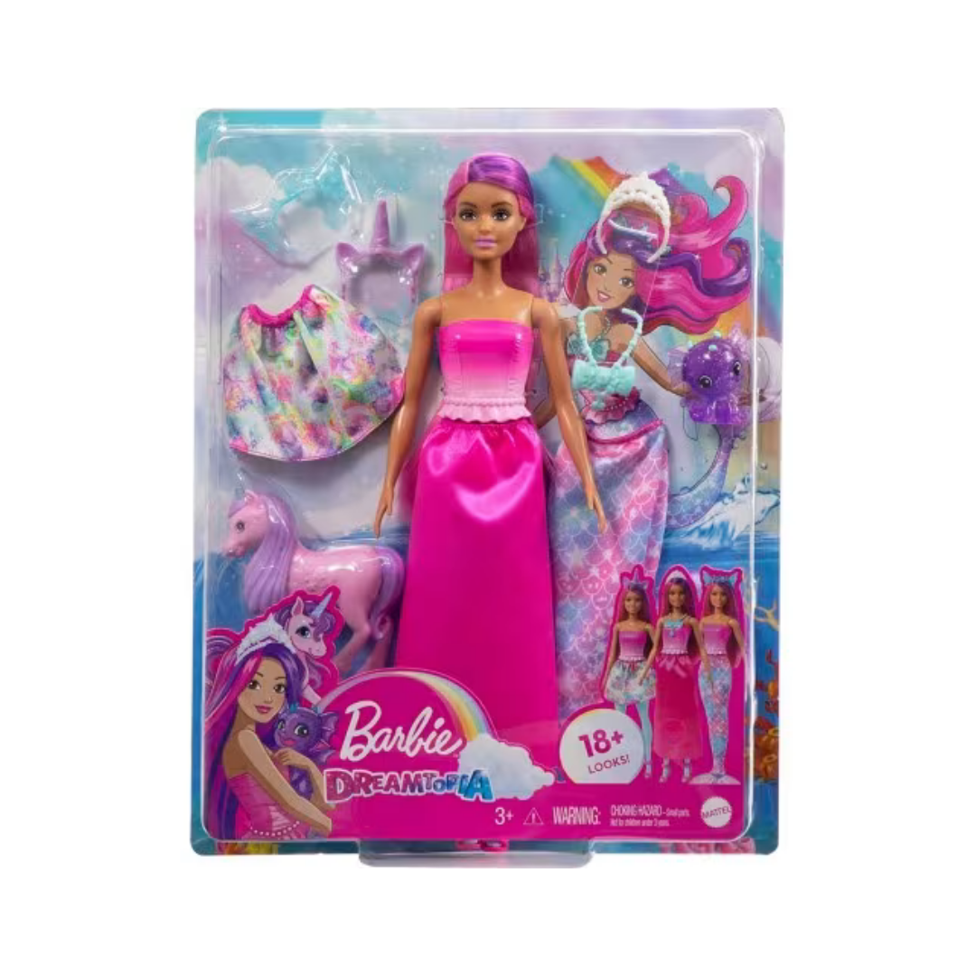Barbie Dreamtopia lutka s jednorogom i dodacima – više modnih kombinacija