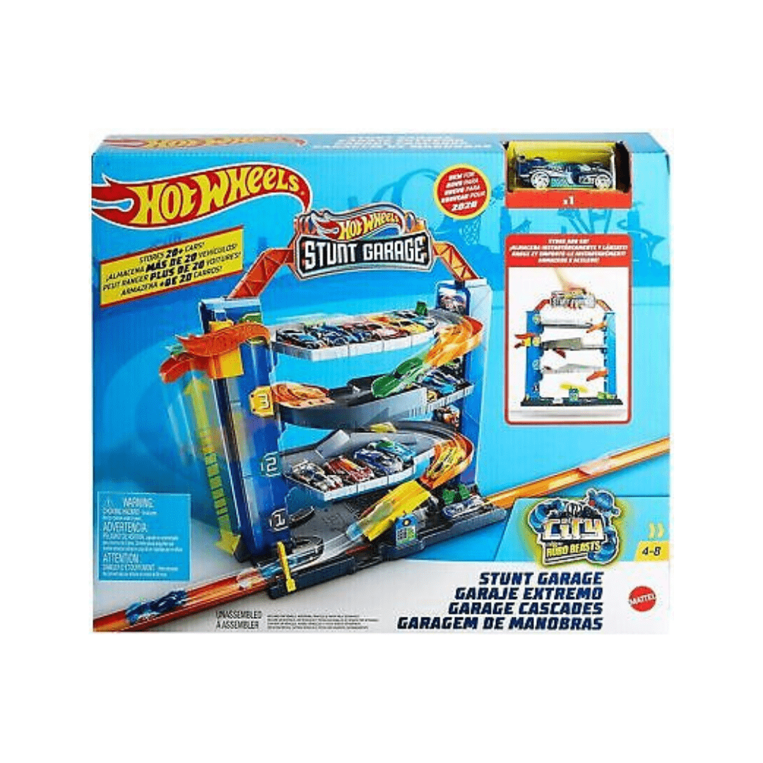 Hot Wheels City Stunt Garage – Višespratna garaža za autiće sa rampama