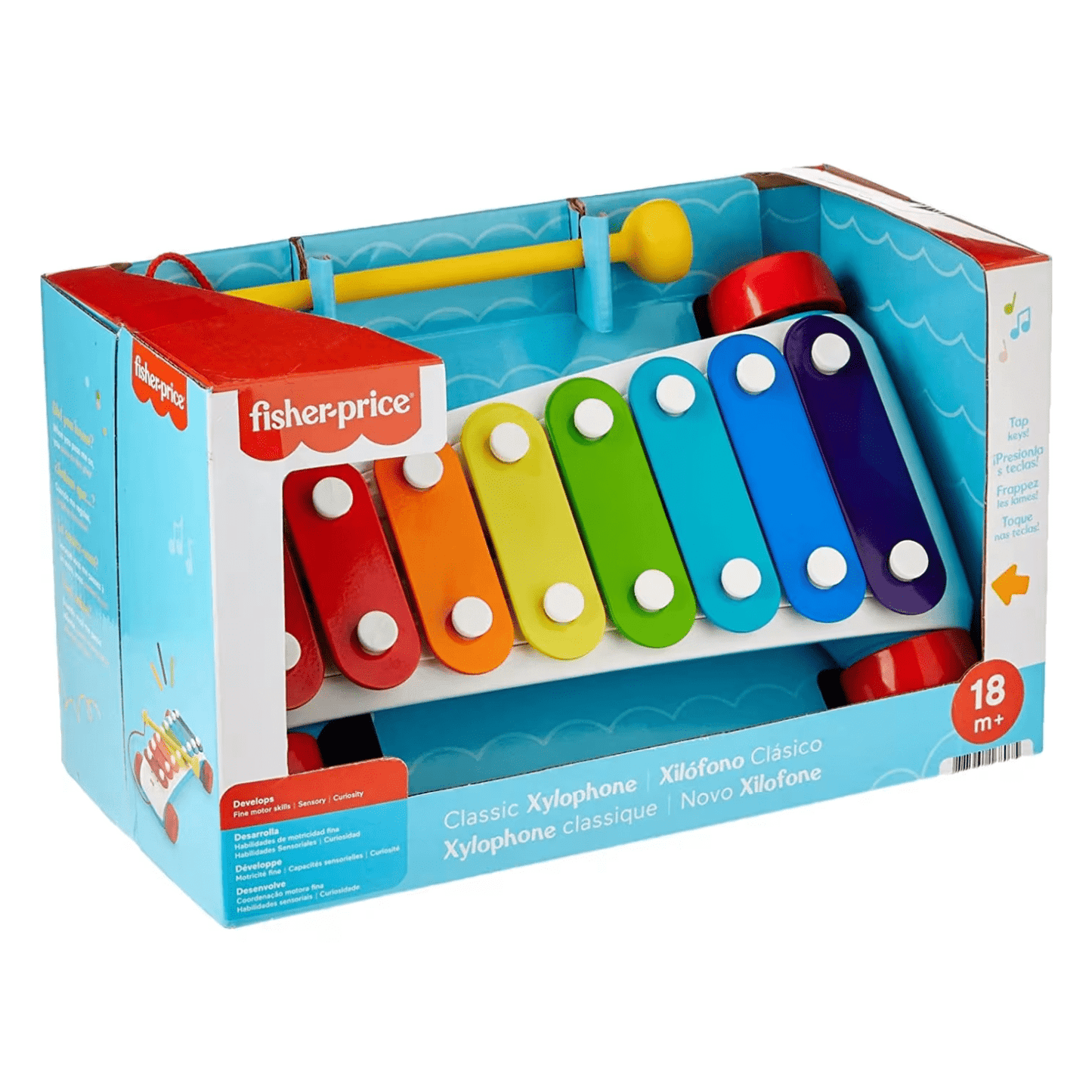 Fisher-Price Classic Xylophone – Klasični dječji ksilofon za muzikalnost i igru 18m+
