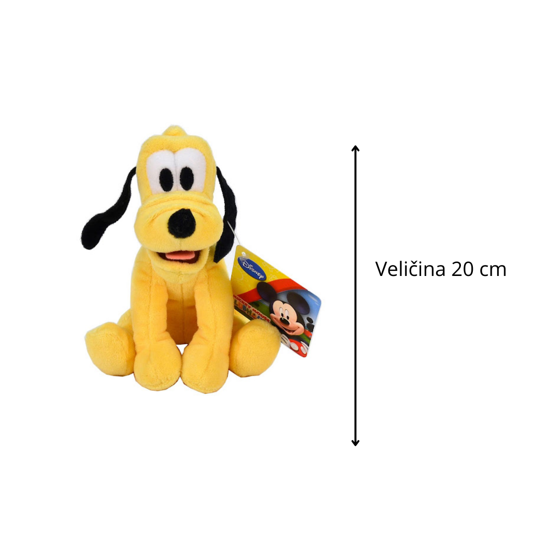 Plišana igračka Pluto 20 cm – Disney pas iz Mickey Mouse serijala
