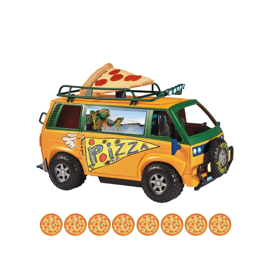 Ninja Kornjače Mutant Mayhem Pizza Fire kombi – vozilo s pizzama bacačima
