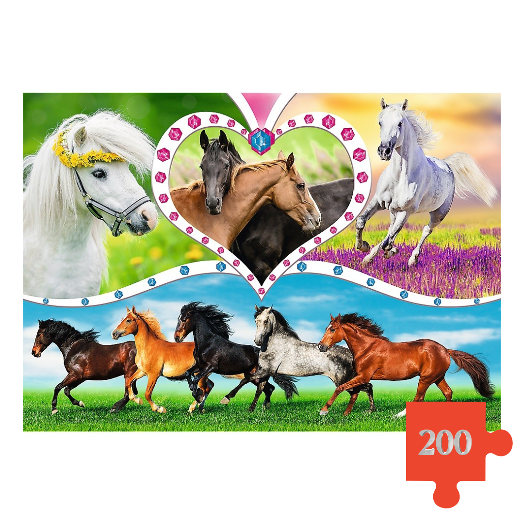 Trefl Puzzle Konji 200 dijelova – slagalica za djecu 7+