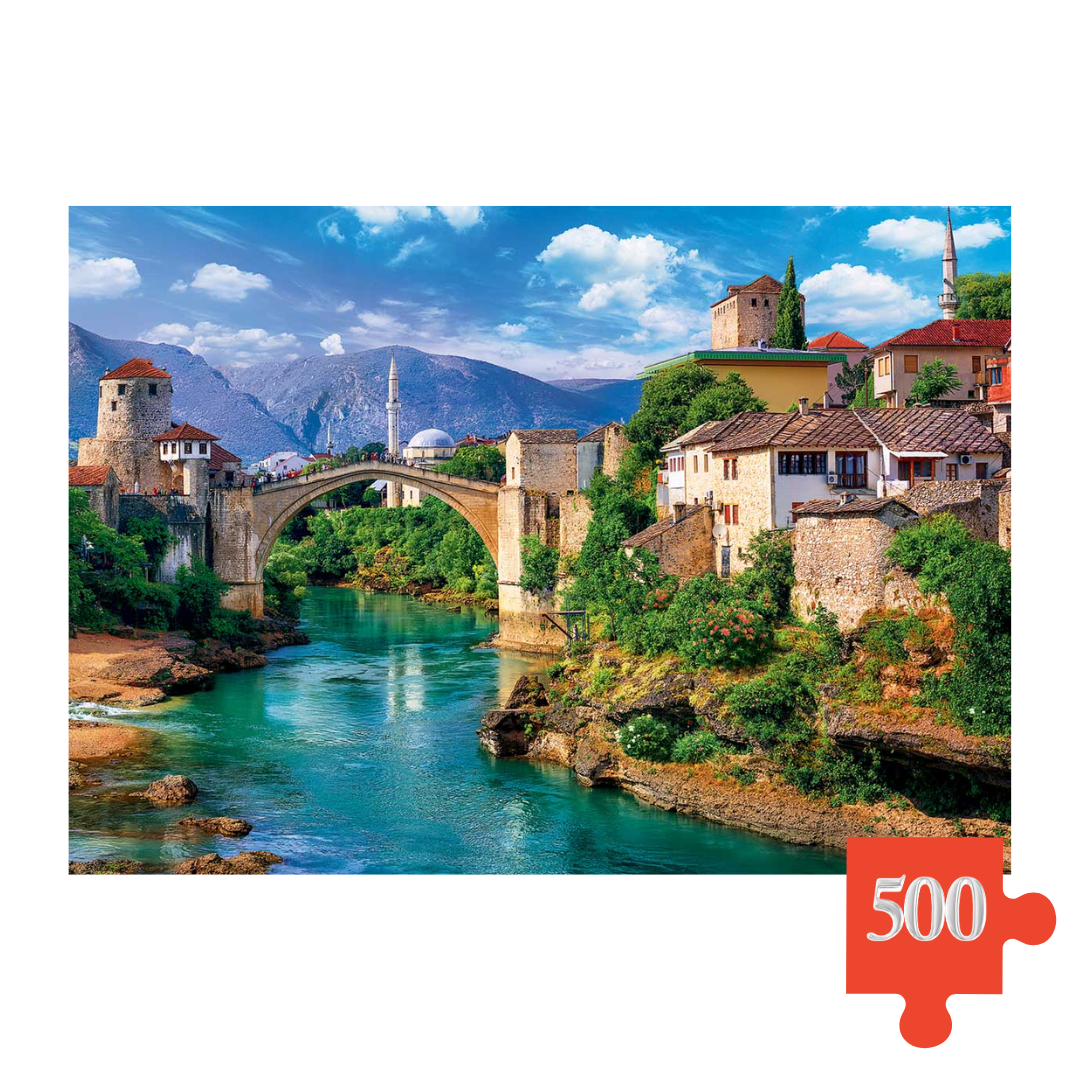 Trefl Puzzle Mostar Stari most 500 dijelova – slagalica za odrasle i djecu 12+