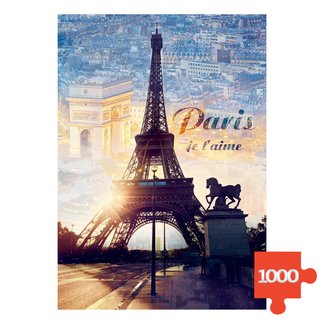 Trefl Puzzle Pariz Eiffelov toranj 1000 dijelova – slagalica za odrasle i tinejdžere