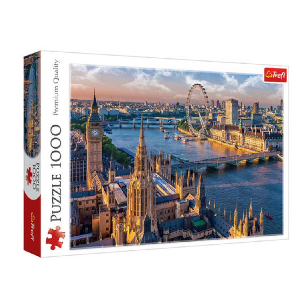 Trefl Puzzle London Big Ben i London Eye 1000 dijelova – slagalica za odrasle i tinejdžere