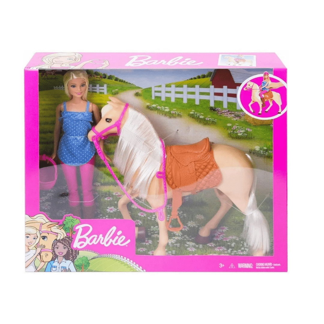 Barbie Lutka s Konjem – Set za Jahanje, Igračka za Djecu 3+