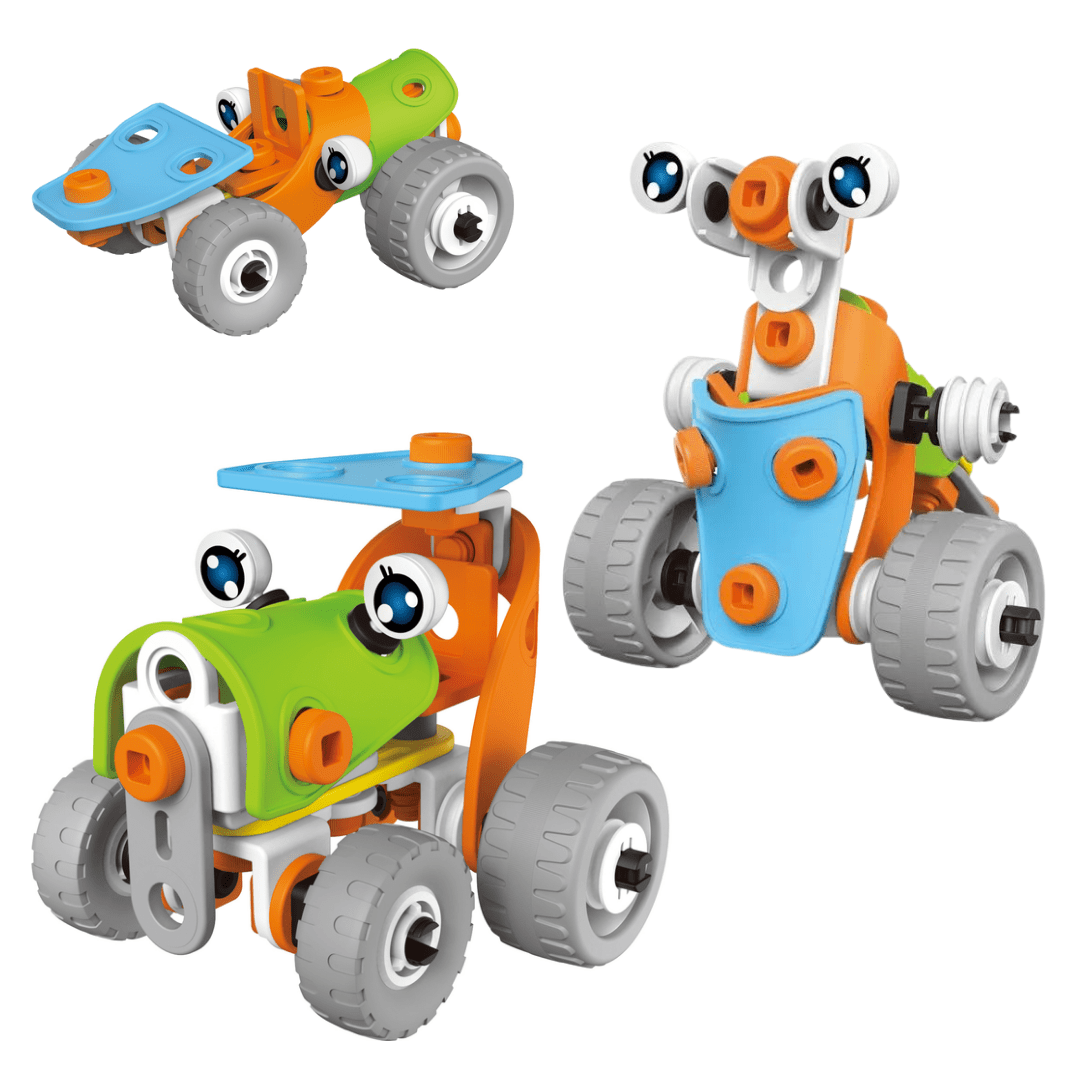 STEM X Build & Play 3u1 – edukativni set za slaganje (62 dijela, 5+)