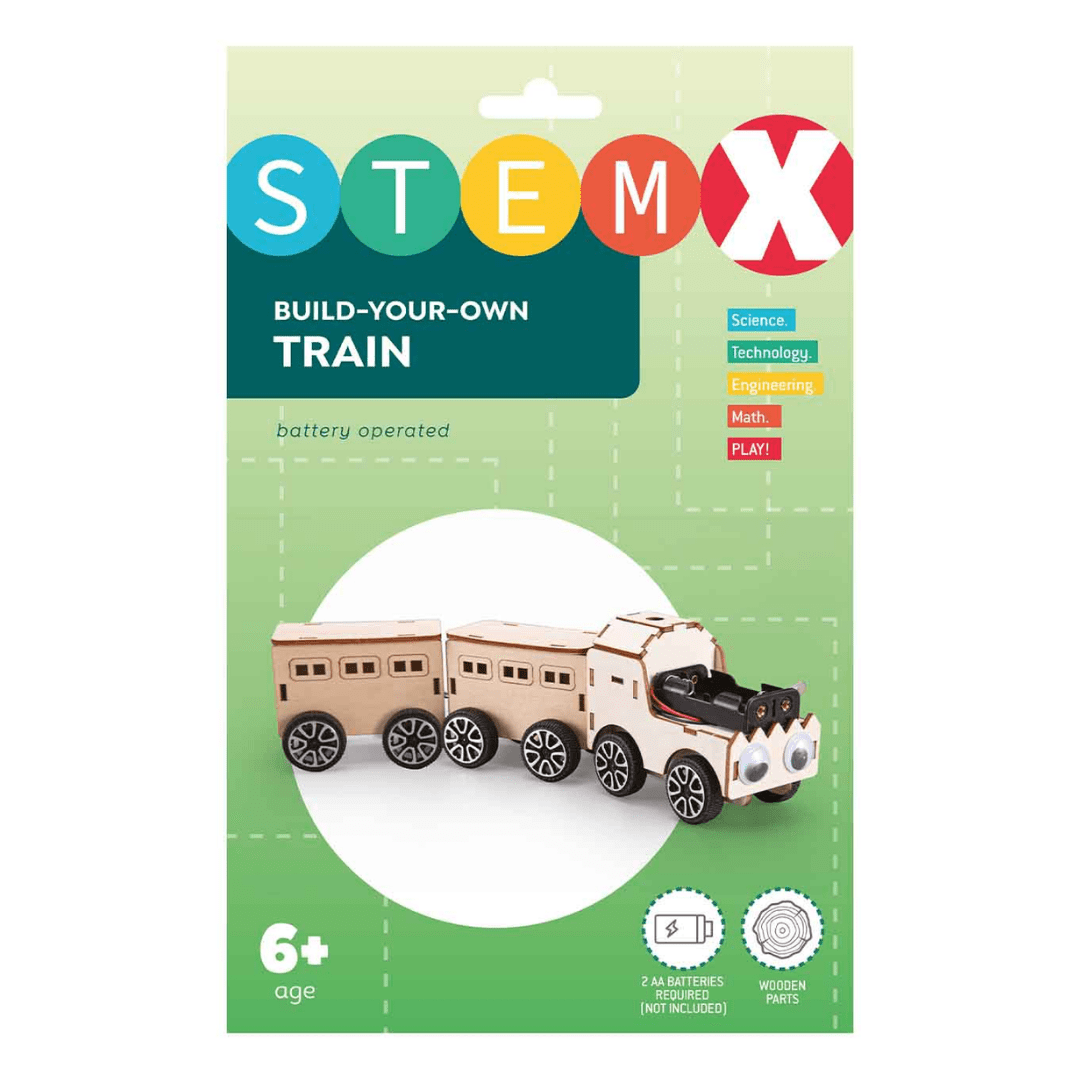 STEM X drveni voz za slaganje – Sagradi sam svoj voz s motorom (6+)