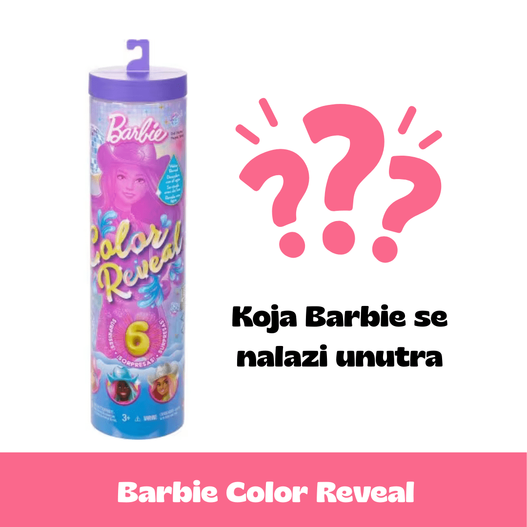 Barbie Color Reveal lutka Disco Star – 6 iznenađenja za otkrivanje boje | Igračka za djecu 3+