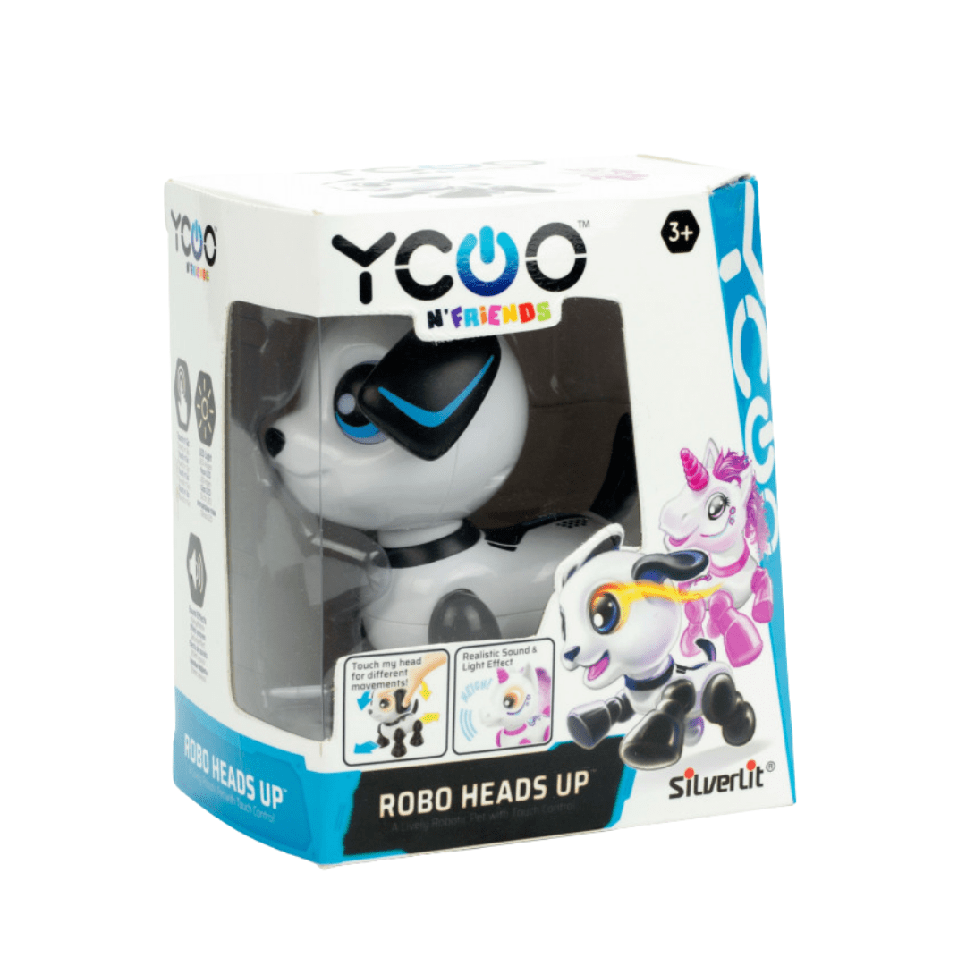 Silverlit YCOO Robo Heads Up – interaktivni robotski psić na dodir (svjetlo & zvuk, 3+)