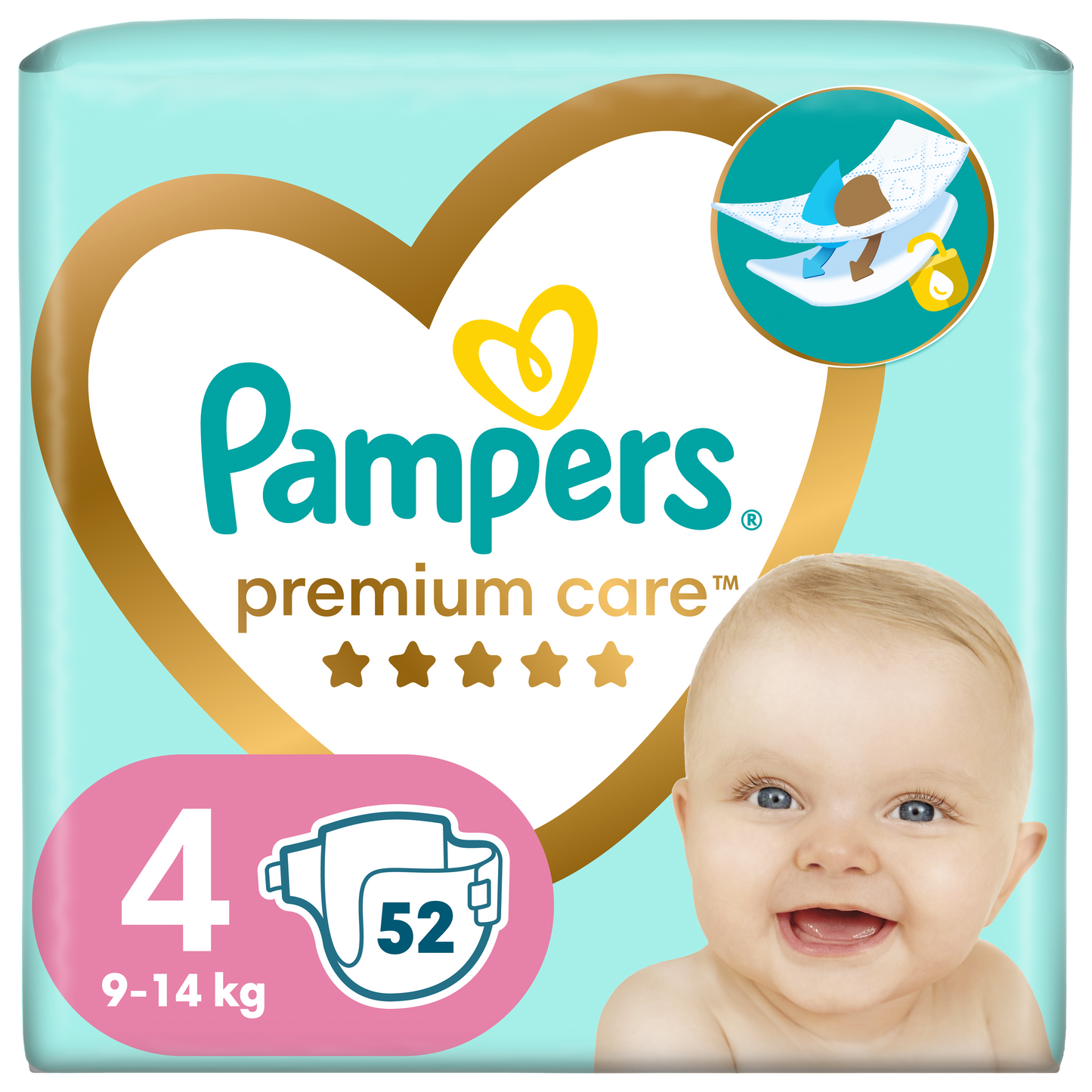 Pampers Premium Care pelene Veliko pakovanje Vel. 4 (Maxi) – 52 kom