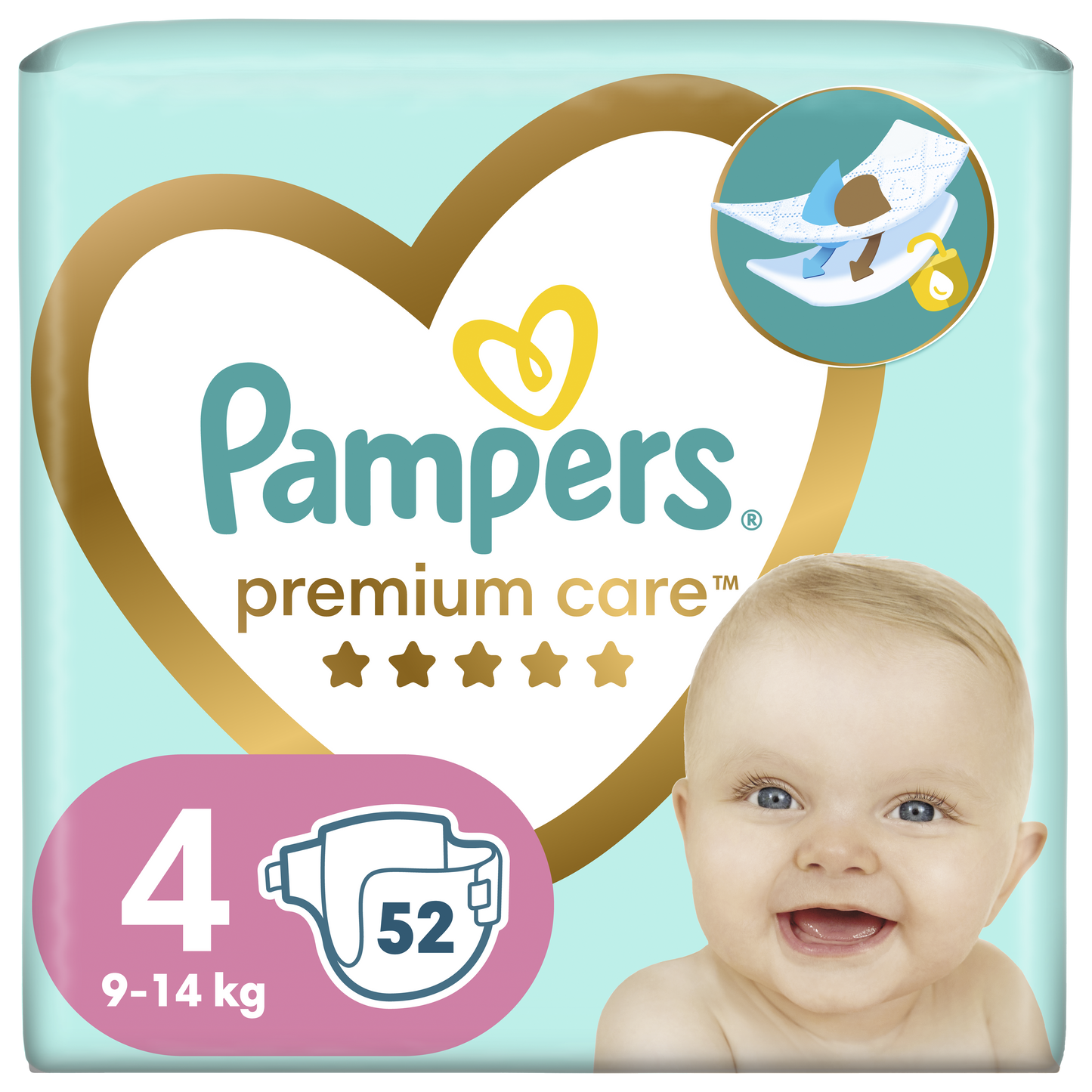 Pampers Premium Care pelene Veliko pakovanje Vel. 4 (Maxi) – 52 kom