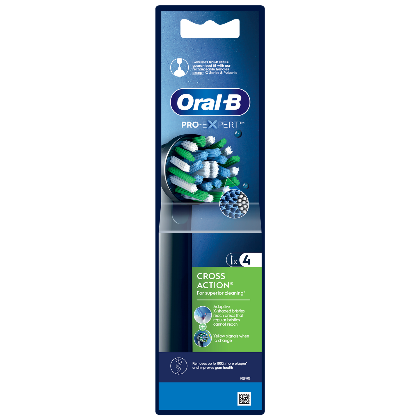 Oral B Pro-Expert CrossAction zamjenska glava za četkicu Crna – paket od 4 komada