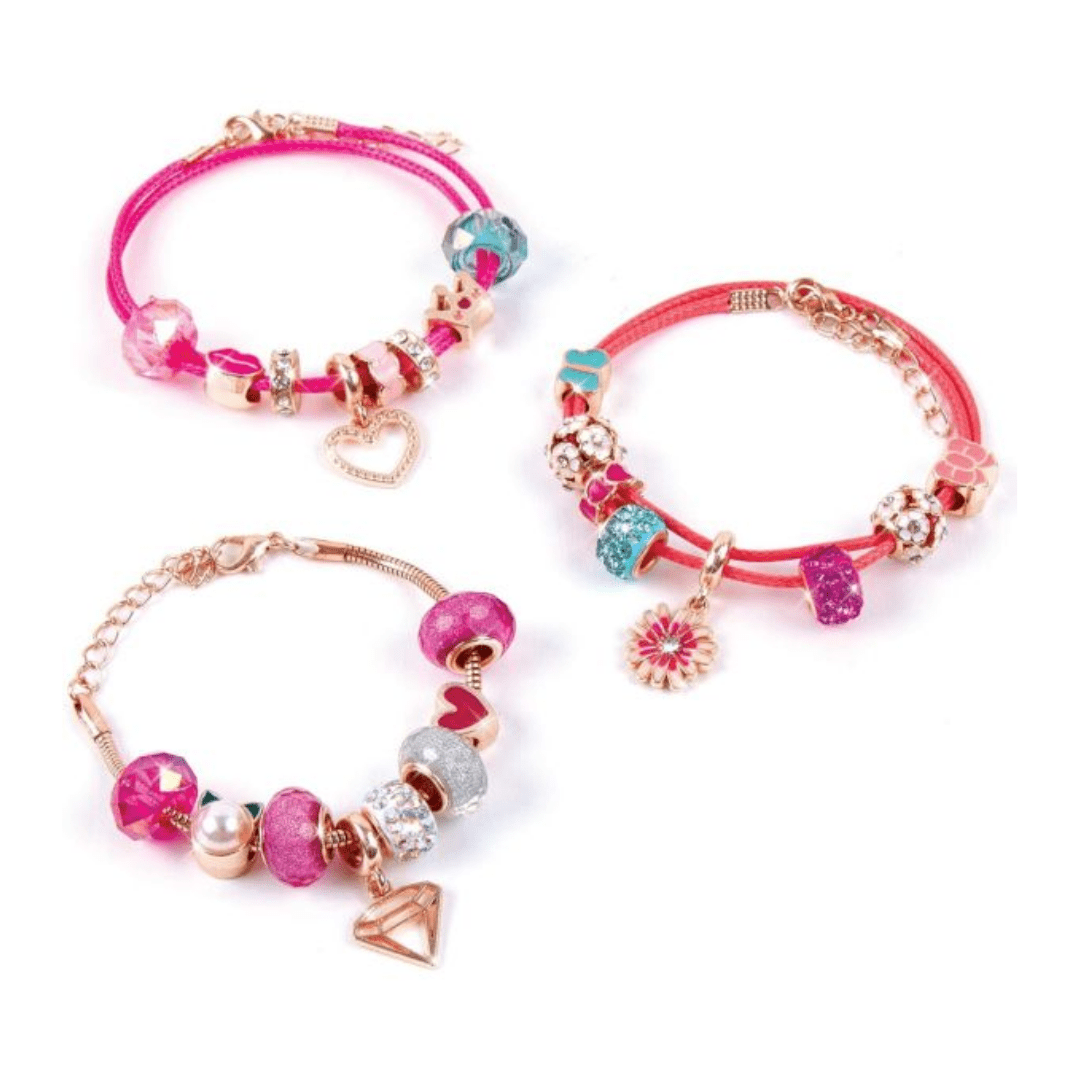 Make It Real – Halo Charms Bracelets Think Pink (27 dijelova) – set za izradu 3 narukvice