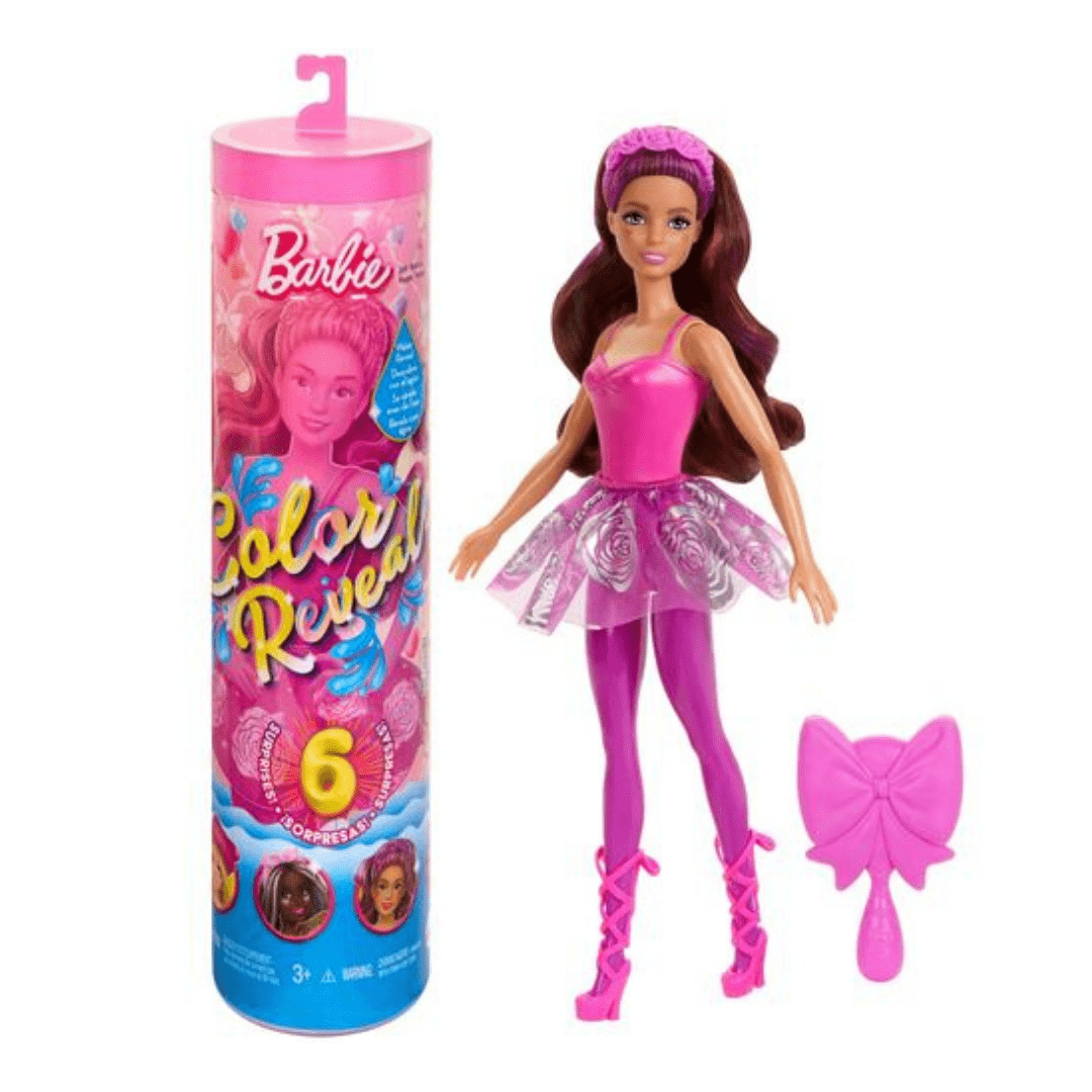 Barbie Color Reveal Lutka – 6 Iznenađenja u Pink Setu za Djecu 3+