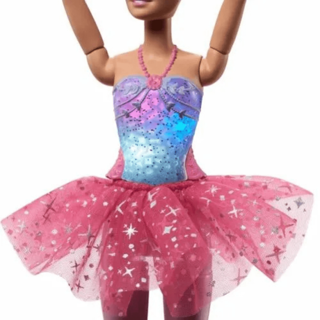 Barbie Dreamtopia balerina – lutka sa pokretnim zglobovima, ružičastom tutu suknjom i svjetlucava