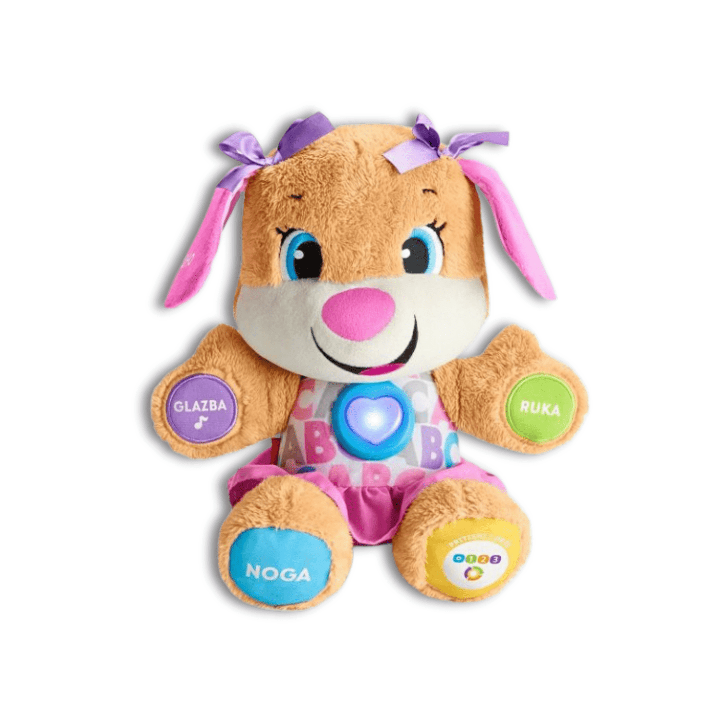 Fisher-Price Velika Seka Sveznalica – Interaktivna edukativna plišana igračka za djecu 6-36 mjeseci