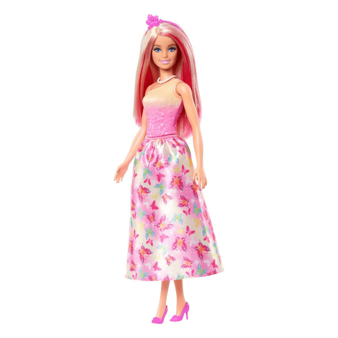 Barbie Dreamtopia princeza lutka u ružičastoj haljini s cvjetnim uzorkom
