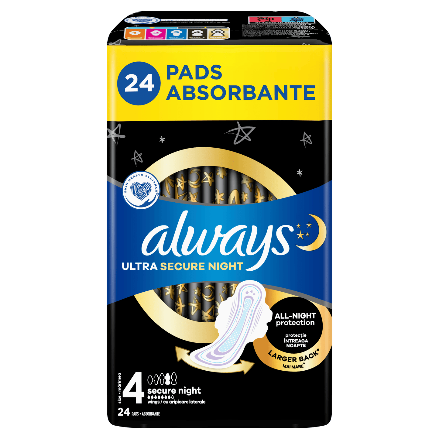 Always Ultra Secure Night Extra Quatro higijenski ulošci – 24 kom