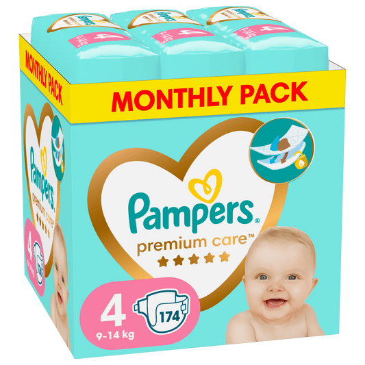 Pampers Premium Care Pelene Vel. 4 (Maxi) – 174 kom