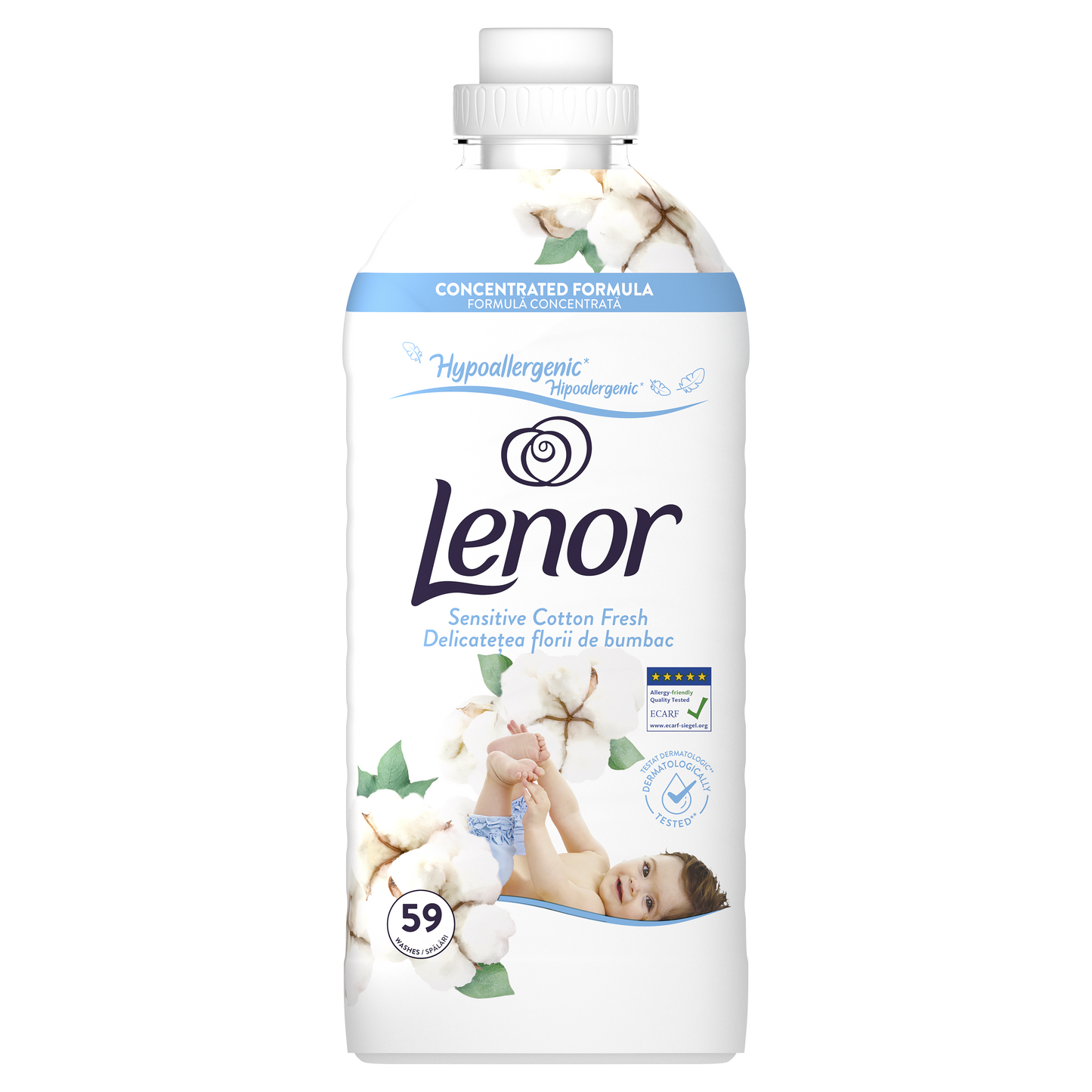 Lenor omekšivač Sensitive – 59 pranja, 1 239 ml