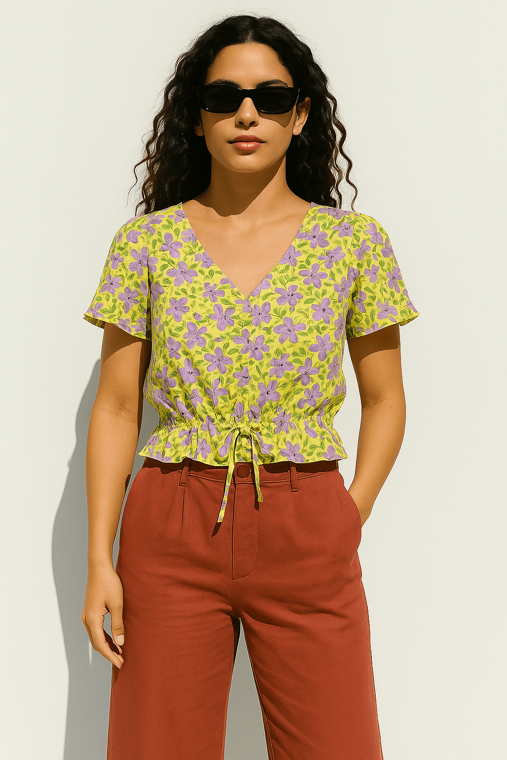 Bluza sa cvjetnim uzorkom