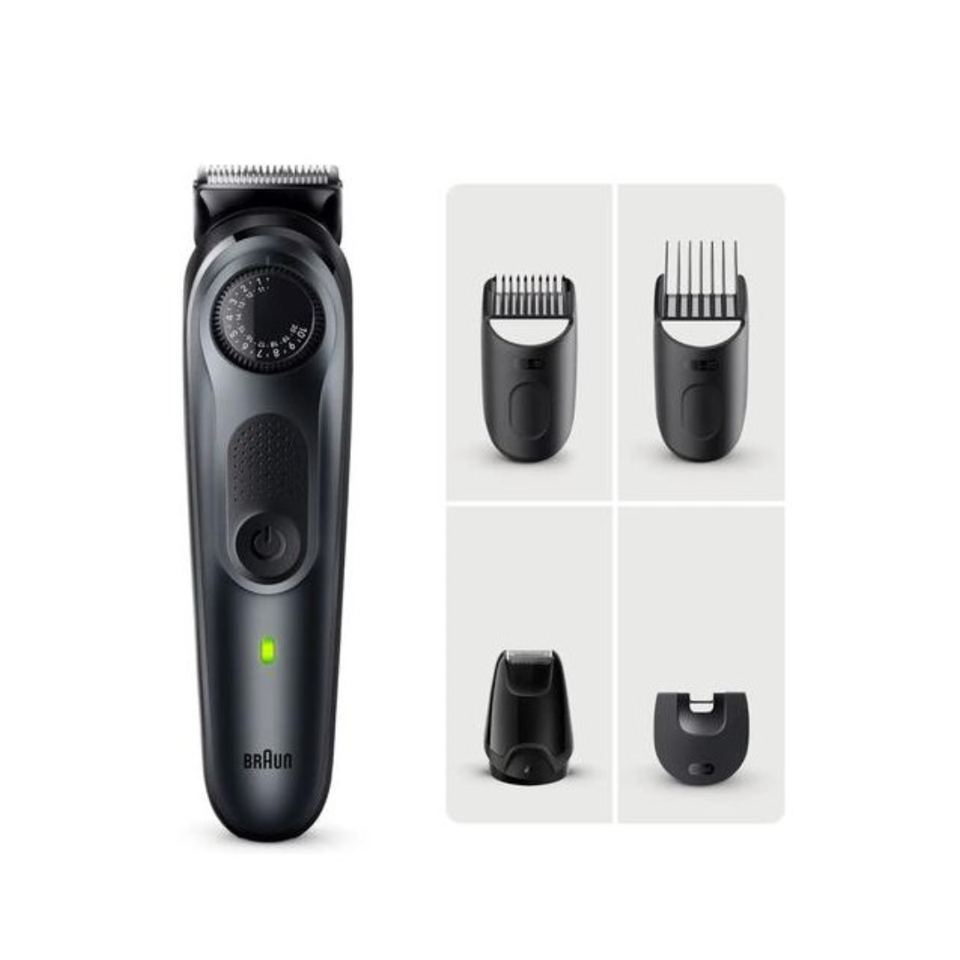 Braun BT5420 – trimer za bradu s 40 postavki dužine, 5 nastavaka i 100 min bežičnog rada, vodootporan
