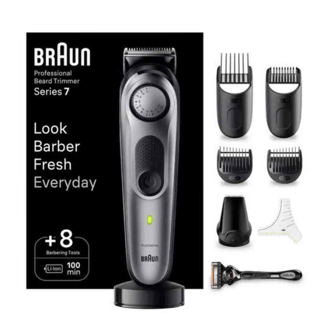 Braun BT7420 – trimer za bradu s 40 postavki dužine, AutoSense tehnologija i 100 min bežičnog rada, vodootporan