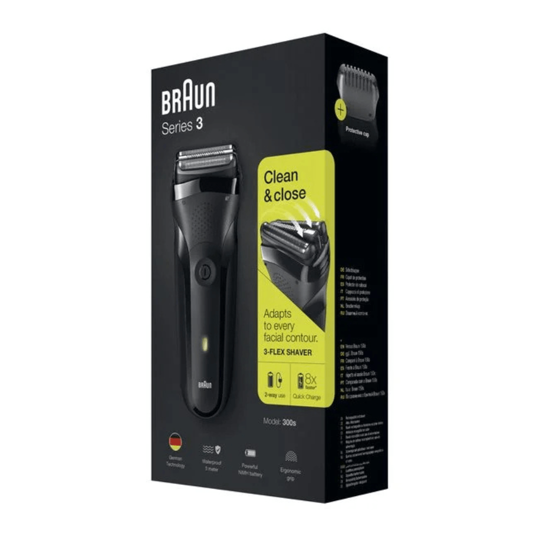 Braun Series 3 300s crne boje – Električni brijač za brzo i precizno brijanje