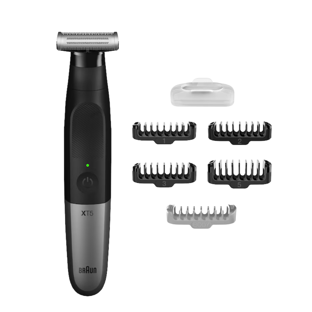 Braun Series X XT5100 – trimer i brijač za lice i tijelo, 3-u-1, bežični rad 45 min, vodootporan