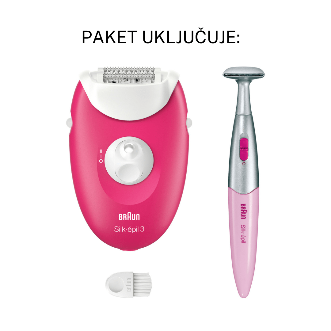 Braun Silk-épil 3 3-202 epilator – jednostavno uklanjanje dlačica i glatka koža do 4 sedmice