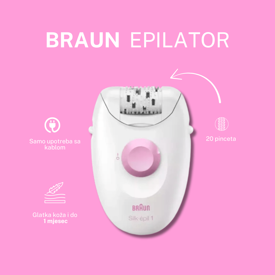 Braun Silk-épil 1 1-000 epilator – jednostavna depilacija i glatka koža do 4 sedmice