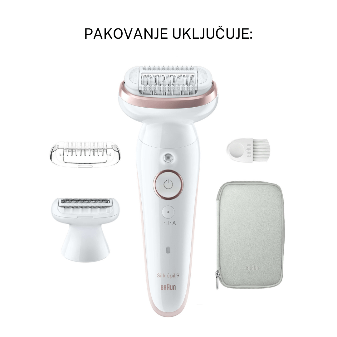 Braun Silk-épil 9 – epilator s pokretnom glavom, Wet&Dry funkcijom i glatkom kožom do 4 sedmice