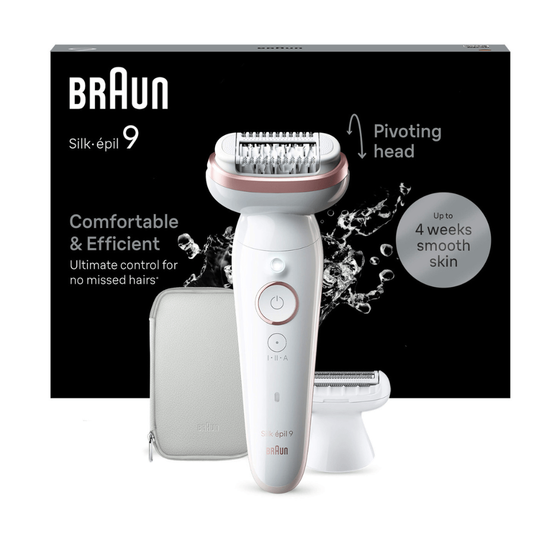 Braun Silk-épil 9 – epilator s pokretnom glavom, Wet&Dry funkcijom i glatkom kožom do 4 sedmice
