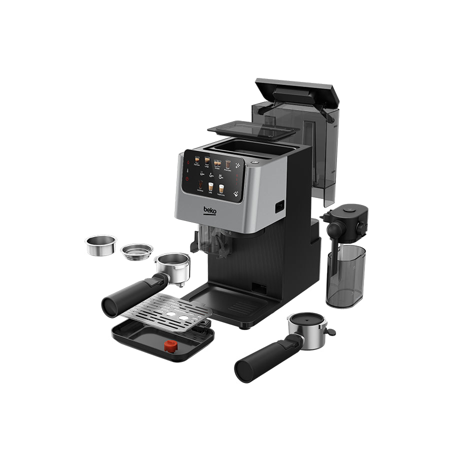 Omega Beko CaffeExperto CED 7524 X aparat za espresso s mlinom, pjenilicom za mlijeko i 20 bar tlaka